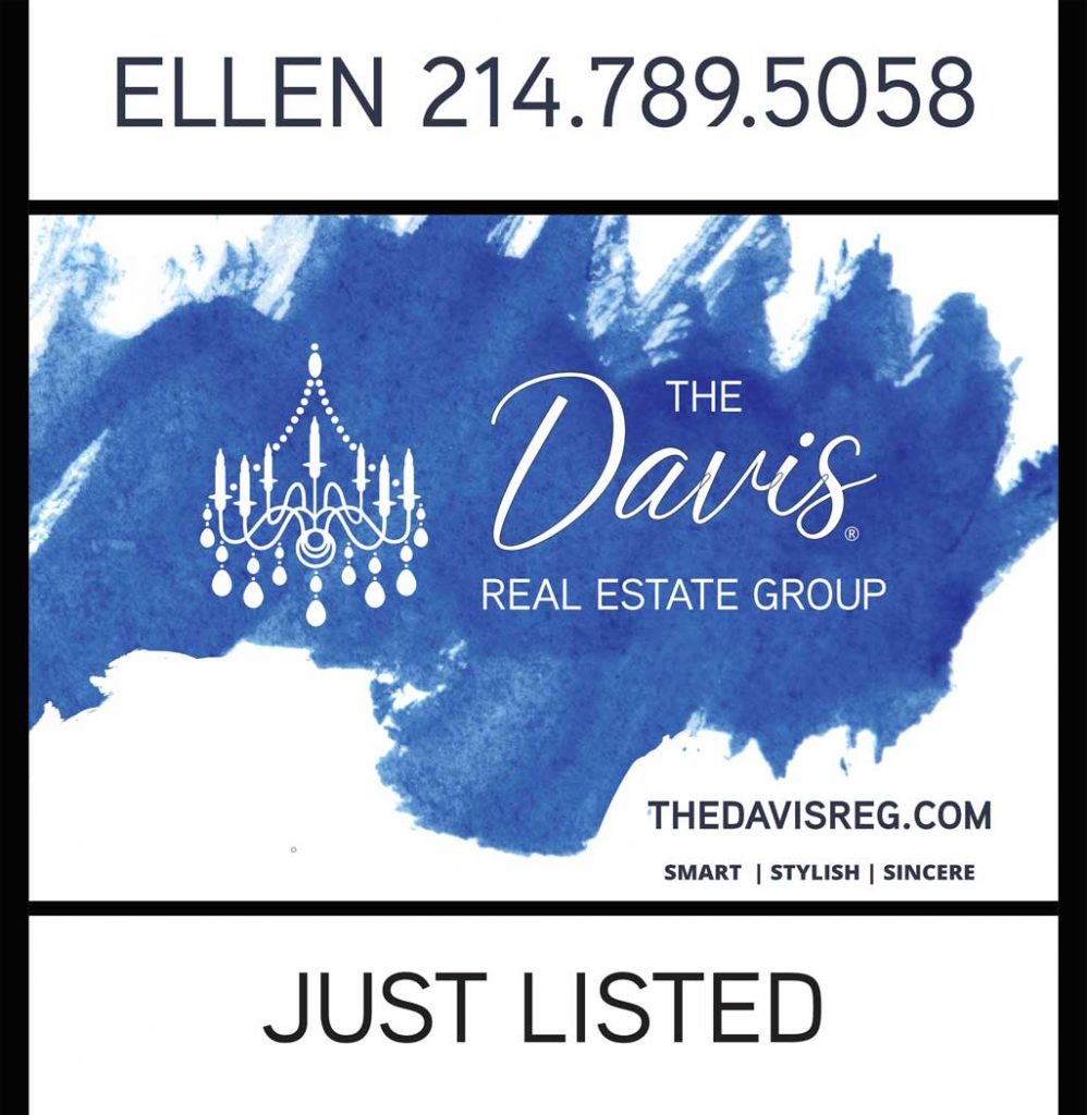 The Davis Real Estate Group Yard Sign mockup with blue stroke